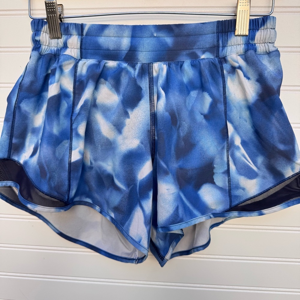 Lululemon Hotty Hot Shorts Mini Blush Blossom Alpine White Midnight Navy 6
